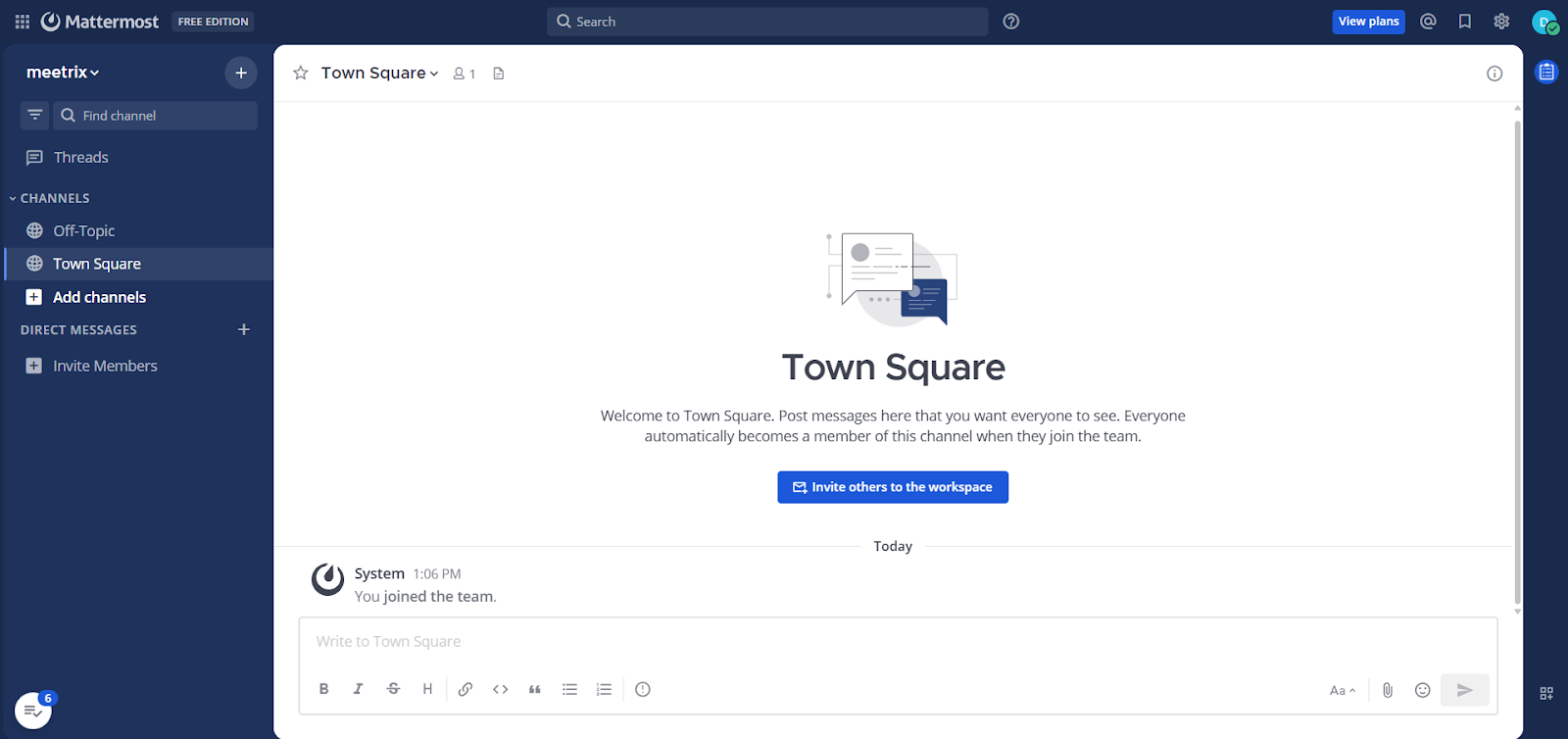 Contact your Workspace Administrator
