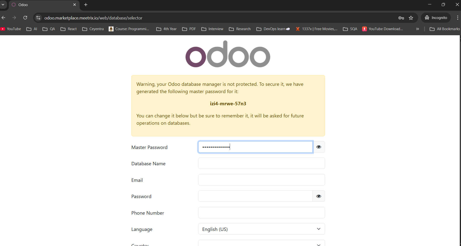 Odoo Developer Guide