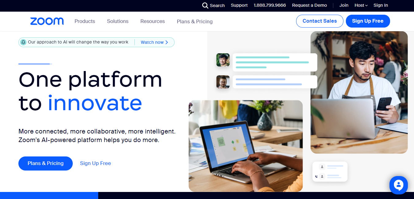 Zoom video conferencing software