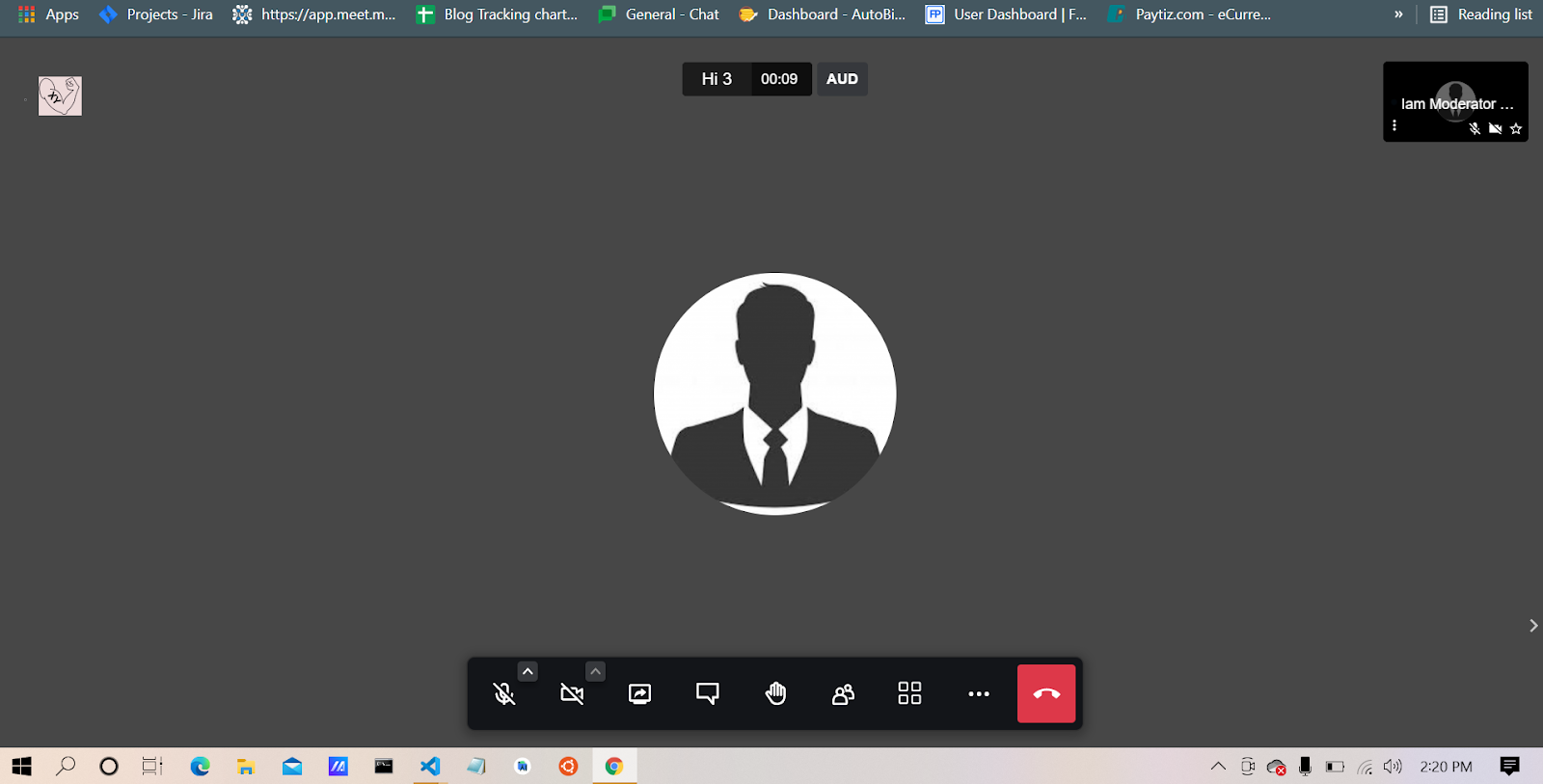 Jitsi Meet customized meeting